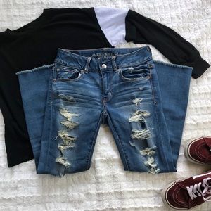 American Eagle Distressed/Ripped Jeans